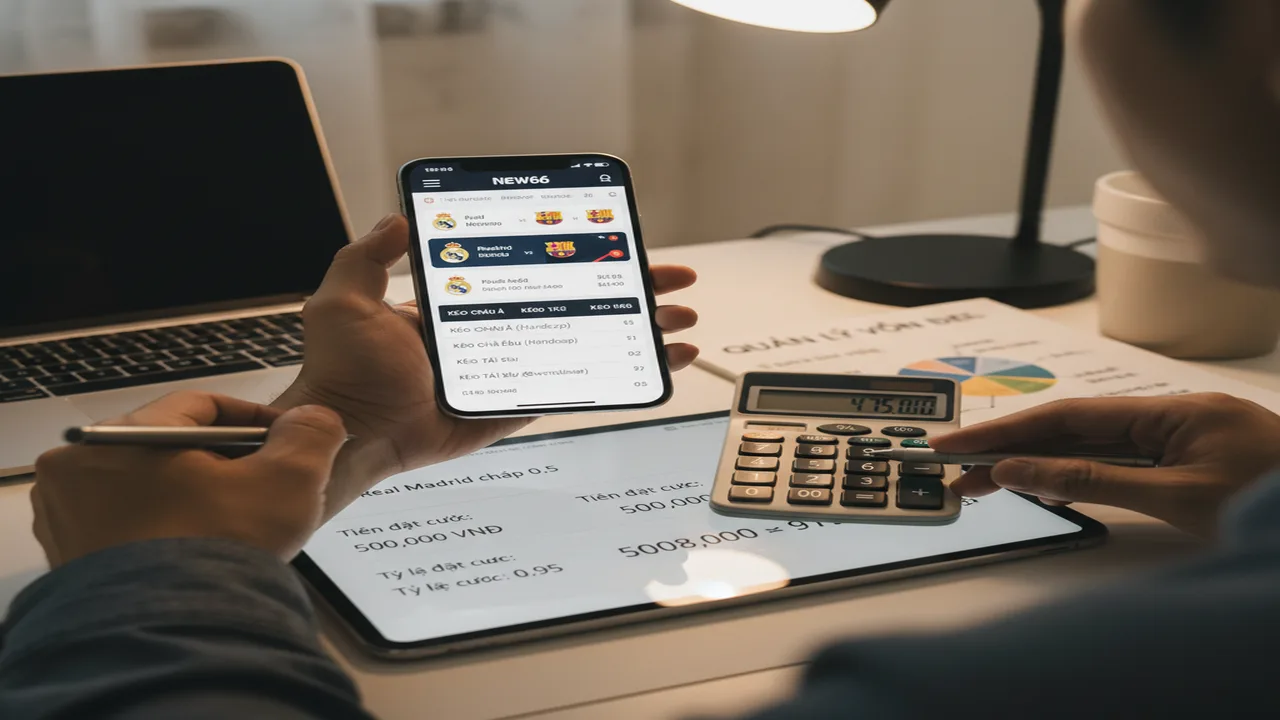 Hướng dẫn cách tính tiền trong cá độ bóng đá New66