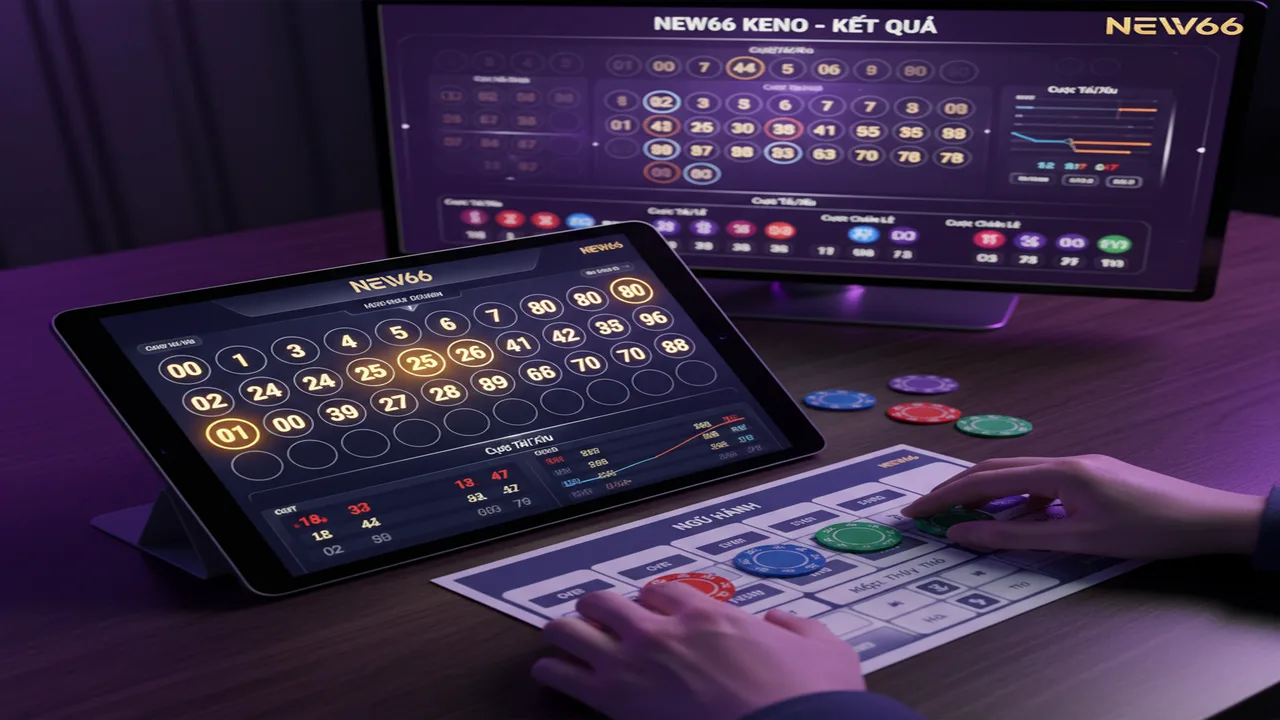 Cách chơi Keno trực tuyến: Bí quyết chọn số New66