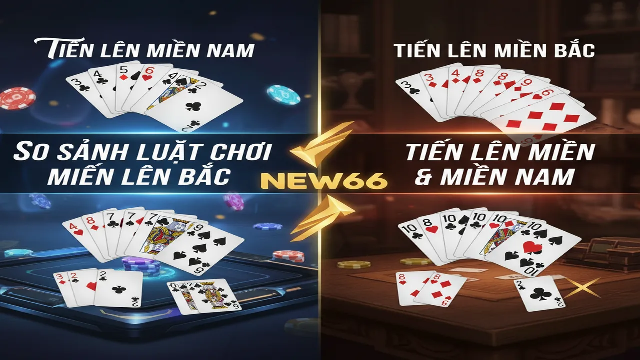 Cách chơi bài Tiến lên miền Bắc vs miền Nam New66