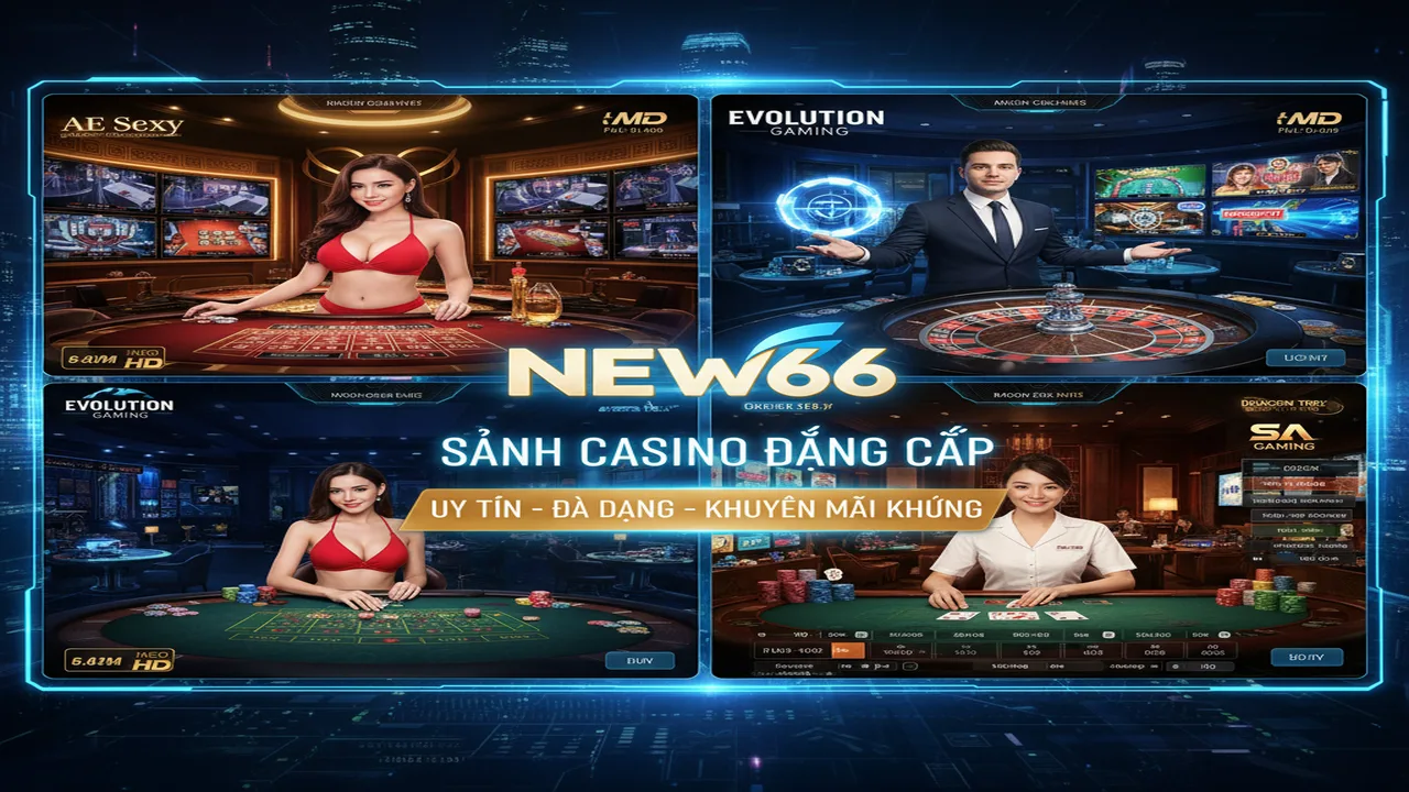 Top các sảnh Casino uy tín nhất hiện nay New66