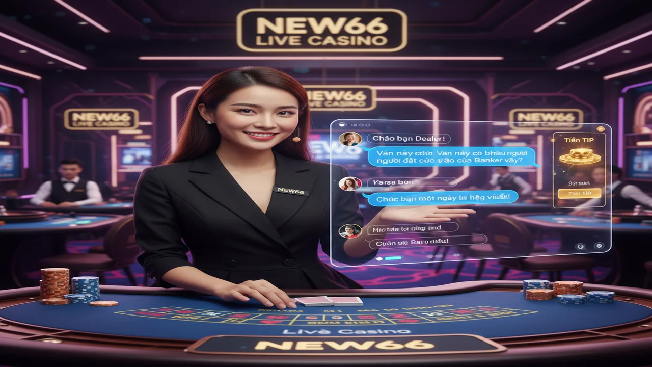 Hướng dẫn tương tác với Dealer tại sảnh Live New66